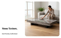 Minimalist Design Sleek Coffee Table Scratch Resistant Sleek Table with Inset Tray Easy to Clean Living Room Furniture Spacious Surface for Home Decorators, Interior Designers, Apartment Dwellers, Lounge Area, Office