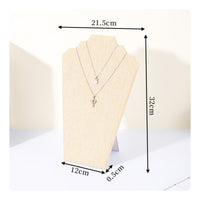 Rear Support Freestanding Necklace Display Board Stepped Top Necklace Holder Stand Tapered Shape
