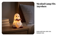 Decorative Halloween Tabletop Light | Smooth Painted Finish, molded Ornament with Light, for Desk