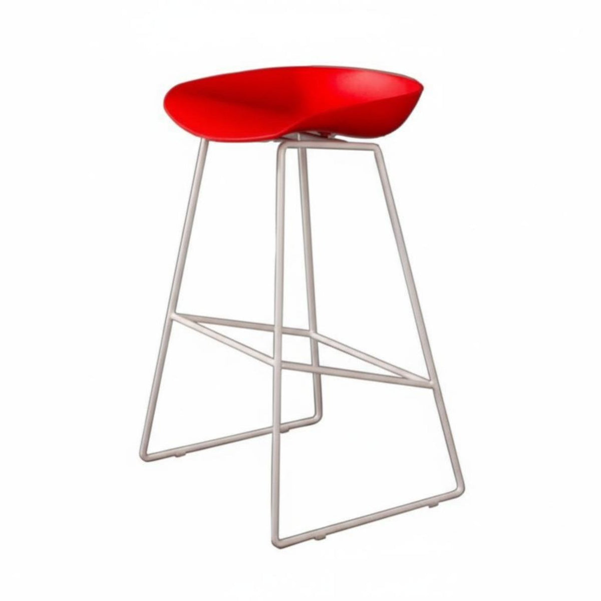 Lowrear Counter Seat Nordic design Bar Chair Sturdy Metal Frame for Cafe, Adults