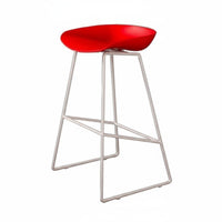 Lowrear Counter Seat Nordic design Bar Chair Sturdy Metal Frame for Cafe, Adults