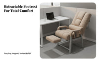 Lay-Flat resting Chair Double-PurposeUse Recliner Adjustable spinerest Padded pad for Adults, Bedroom
