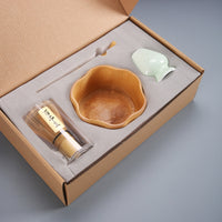 Tea Whisk Matcha Brush Set with Stand, Japanese Style Gift Box