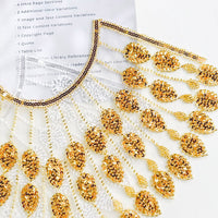 Sequin Round Neck Evening Dress Performance Costume Accessory