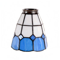 Stained Glass Lamp Shade E27 Compatible Handmade Stained Glass Shade Decorative Tapered Lampshade for Table Lamps