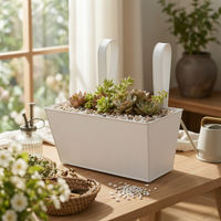 Rectangular Hanging Planter Drainage Holes Balcony Railing Flower Basket