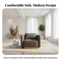 sweepingd Sectional Sofa Light Luxury Design Reception Seating Modern Design No Assembly Required for Homeowners, Sales Office