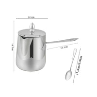 Latte Art Pitcher Ergonomic Handle Espresso Steaming Pitcher Heat Resistant