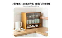 Multi-Compartment Desk Shelf Tiered Design Desktop Organizer space-efficient Size