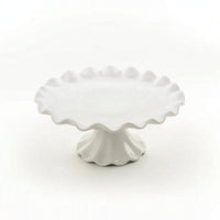 Cake Stand Glossy Pedestal Stand Sleek for Parties, Weddings, Bakers, Hosts