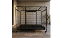 Metal Pet Cage Wheels Wheels Portable Pet Cage Square-Tube Frame