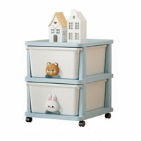 Multi-Bin Toy Storage Unit Large Capacity children's Furniture Easy Assembly