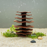 Aquarium Crustacean Cave Freshwater and Saltwater Safe Suction Cup Fish Ledge