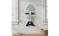 Wooden Marine Skeleton Thermometer Vintage Look Coastal Wall Decor Handmade