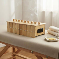 Curved Bamboo Moxibustion Box Long-Lasting Segmented Bamboo Moxibustion Box