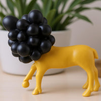 Bubble Dog Figurine Glossy Abstract Dog Figurine Painted Finish