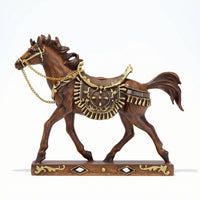 Standing Horse Figurine Resin Sculpture Elegant for Shelf, Office