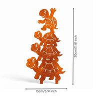 Turtle Stake Ornament Easy to Move Decorative Lawn Stake Weather-Resistant Yard Decoration