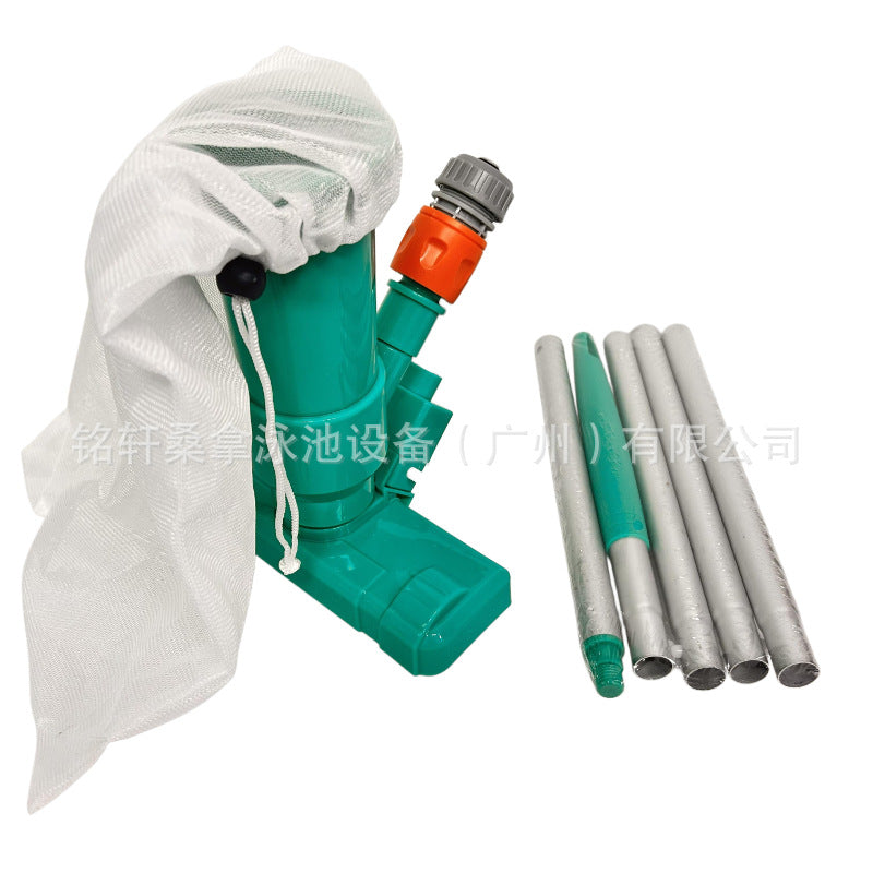 Portable Pool Leaf Skimmer Net Set with Vacuum Suction Head and Jet Brush