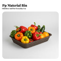 Rectangular Mesh basket Stackable Design Storage Basket Ventilated for Homemakers