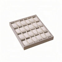 Watch Display Tray Gray Frame Watch Organizer Tray Rectangular for Countertop