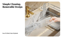 2-Tier Vanity Shelf Space Saving 2-Tier Standing Shelf adaptable Use for Renters