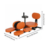 Split-Leg Stretching Guide Steel Frame Seated Stretching Machine Adjustable