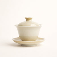 Jingdezhen Gaiwan: Cyan Gray Ceramic Tea Cup