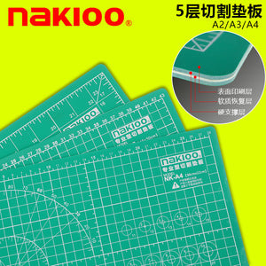 NAKIOO Multi-Function Aluminum and Stainless Steel Ruler with Cutting Edge