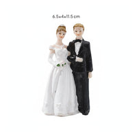 2 Pieces Romantic Bride Groom Topper European Design Wedding Cake Figurine