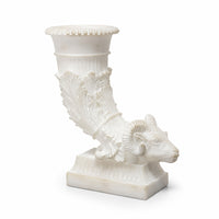 Flower Vase Sculptural Vessel Carved for Entryway