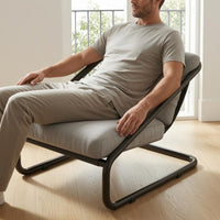 Armless Lounge Chair Padded Reclining Lounge Chair Upholstered Lounger