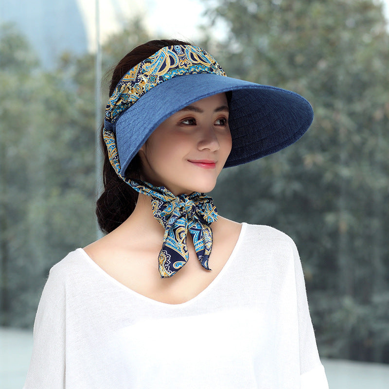 Foldable Sun Visor Hat for Outdoor Sports and Fishing - UV Protection