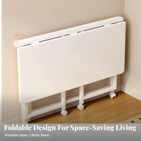Foldable Design transformable Dressing Table Space-Saving Makeup Vanity 2-in-1 Function Bedroom Furniture twofold Functionality for Students, Apartment Dwellers, Young Adults, Small Spaces, Dorm Room, Home Office