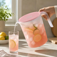 Large Capacity Plastic Cold Water Pitcher for Refrigerator, Juice, and Iced Tea - Customizable Logo