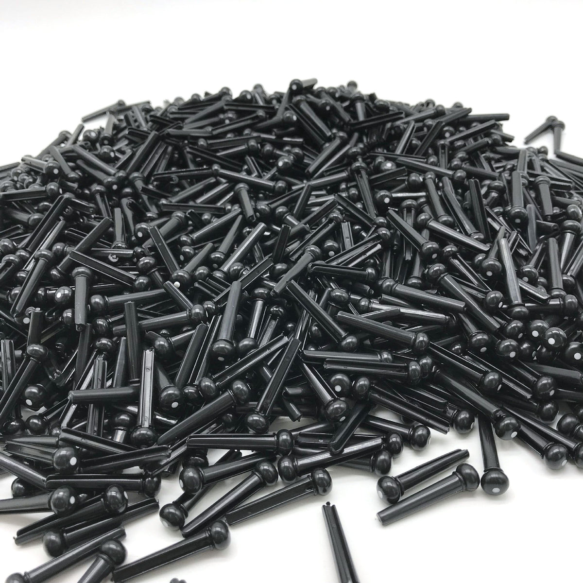 ABS Acoustic Guitar Bridge Pins with Dot Inlay - Set of 6