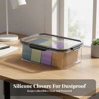 Clear emblem Case particle-resistantresistant emblem Display Case small-sized Size for Anime Fans