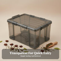 Airtight Storage Bin Large Capacity Airtight Canister Set Secure Locking Lids