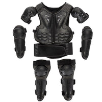 Chest Protector with Knee Pads Hard Plate Terrain Riding Guard Set Impact Resistant Set for Kids, Motocross