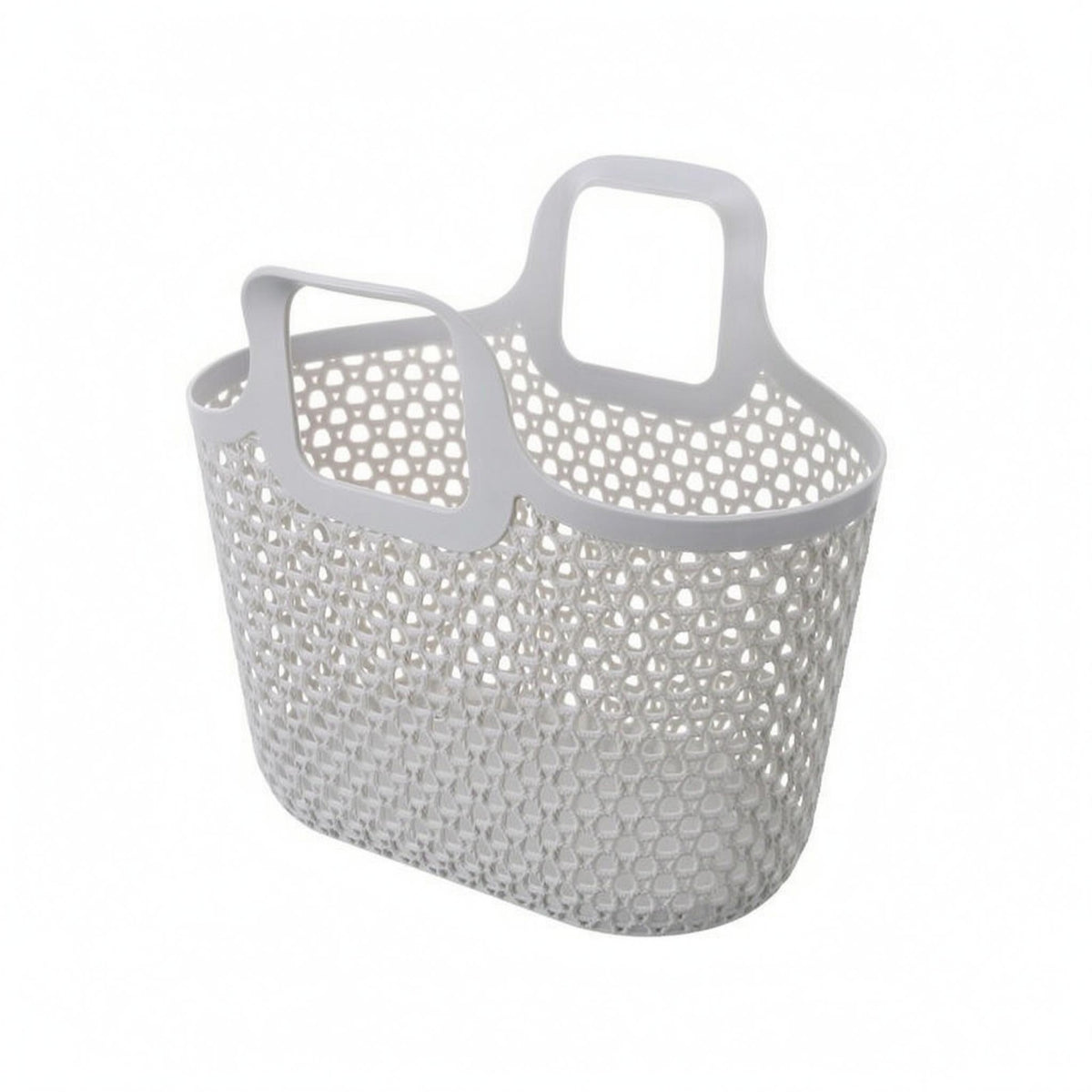 Portable Bath Basket Openwork Mesh Perforated Plastic Basket Ventilated