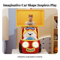 Bear in-Car Side Table Playful Design Nightstand Stable Base for Children