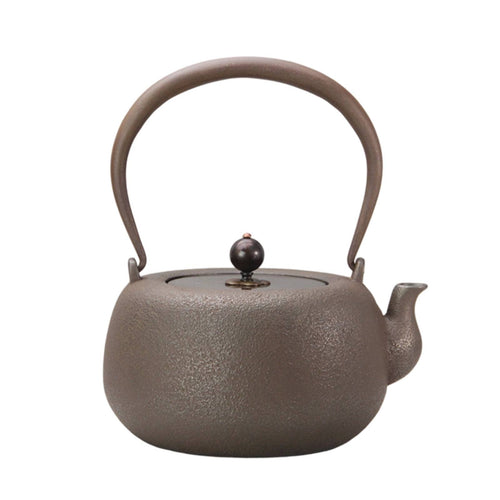 Tetsubin Uncoated Iron Kettle Stovetop Safe for Home Kitchen, Tea Lovers