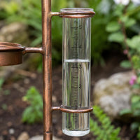 Rain Gauge Stake Iron Metal Deer Ornament Ground Insert