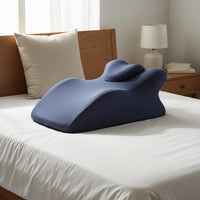 High Rebound Memory Foam Support Reading Pillow Spinal Alignment Prone Sleeping Pillow Pressure Relief Multi-Position Support Support Cushion Skin-Friendly Textile for Couples, Stomach Sleepers, Lounging, Recovery