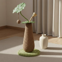 Rope Feline Scratching Post Lotus-Inspired Vertical Feline Scratcher