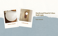 Dimmable wood wall sconce bedroom