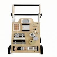 Wooden Baby Push Stroller Develops Movement Skills Toddler Learning Vehicle