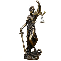 Themis Goddess of Justice Statue, Classical Resin Sculpture
