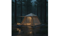 Inflatable Tent with Awning Easy Setup Inflatable Tent with Pump Ventilated for Campers, Family, Camping, Backyard, Festivals