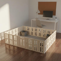 Infant Play Area Easy Assembly Indoor Activity Center Stable and Sturdy Young Child Play Enclosure for Infants, Young Children, Living Room, Playroom